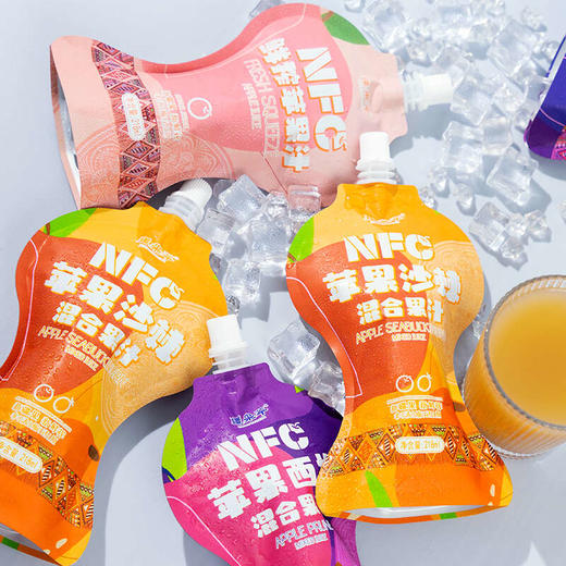 【新疆特产】疆果萃NFC鲜榨苹果汁 苹果西梅汁 苹果沙棘汁 商品图1