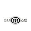 【包税】GUCCI/古驰 21新款 925纯银珐琅互扣式双G窄版马衔索链戒指指环?678654J84108191 商品缩略图0