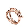 【包税】Tiffany & Co./蒂芙尼 22春夏新款 Knot系列 18K金 玫瑰金色 双行绳结戒指GRP11997 商品缩略图2