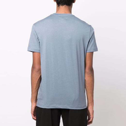 EMPORIO ARMANI 阿玛尼 男士棉质字母徽标印花圆领短袖T恤 灰蓝色 8N1TN5 1JPZZ 0683 商品图2