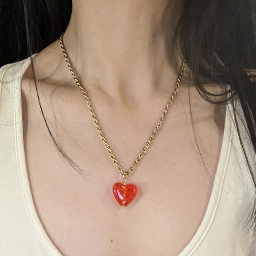 订购8周到｜Ninfa-Heart-爱心 项链（红色）［葡萄牙设计师］ 商品图2