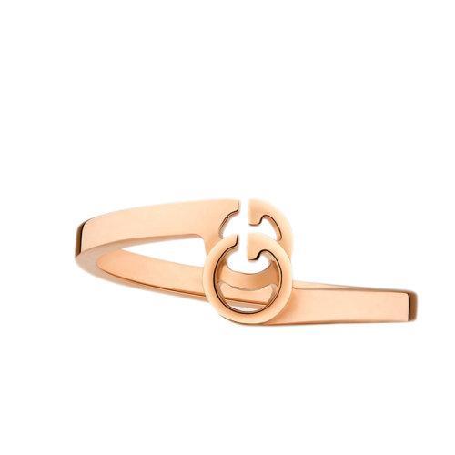【包税】GUCCI/古驰 22春夏新款GGRuning系列 18k金玫瑰金戒指457122J85005702 商品图0