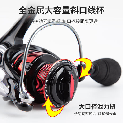佳钓尼路亚纺车轮全金属渔轮无间隙远投专用鱼轮鱼线轮海竿轮正品 商品图3
