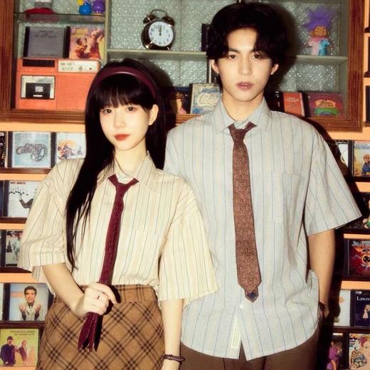 【ㄧ那些九零年代爱情缩影】黛唯梵jk制服，夏季台湾校服，上衣附中白衬衫，高中学生学院，风毕业季班服热卖 商品图0