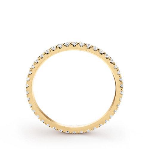 【包税】Van Cleef & Arpels/梵克雅宝 经典Félicité系列 18K金黄金镶嵌钻石1.25毫米宽戒指婚戒指环VCARO8BN00 商品图2