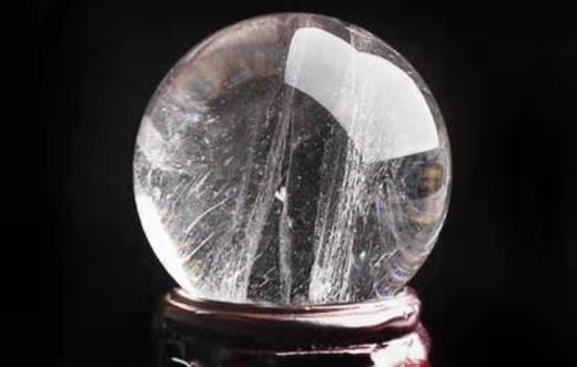 吉祥天地 白水晶球摆件 商品图0