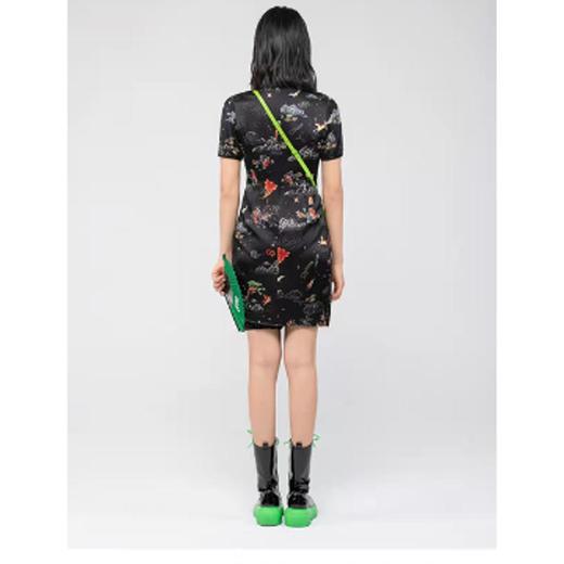 2022春夏国潮印花短袖旗袍FGGA0026精品女装 商品图0