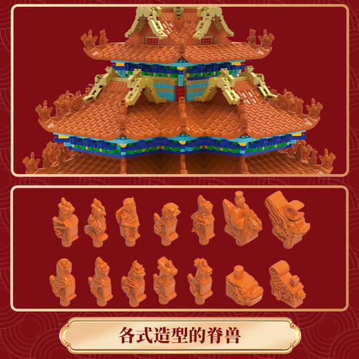 森宝  608007C  故宫文创-角楼4943PCS 商品图3