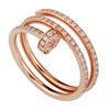 【包税】CARTIER/卡地亚 经典Juste un Clou系列 18K金玫瑰金镶钻多圈钉子戒指B4210900 商品缩略图0