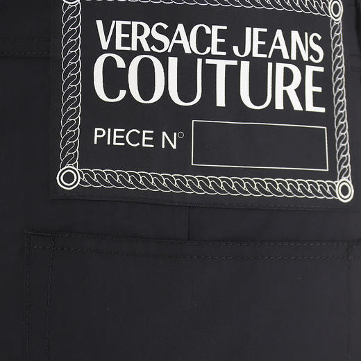 VERSACE JEANS COUTURE 范思哲 男士棉质缝合徽标休闲裤 黑色 72GAA107 N0091 899 商品图3