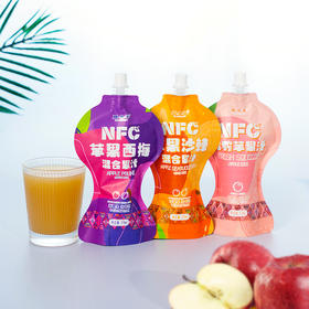【新疆特产】疆果萃NFC鲜榨苹果汁 苹果西梅汁 苹果沙棘汁
