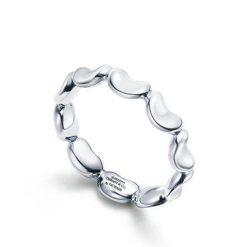 【包税】Tiffany & Co./蒂芙尼 21春夏新款Bean系列 925纯银豌豆链接戒指指环GRP11572 商品图1