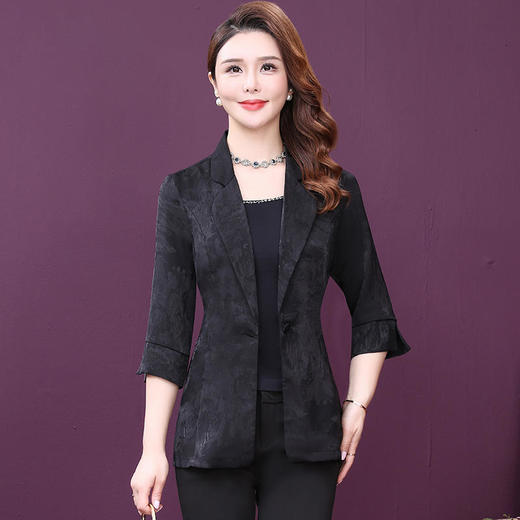 WXY-Q2-169-1W 轻奢优雅气质英伦风提花西装外套 商品图0