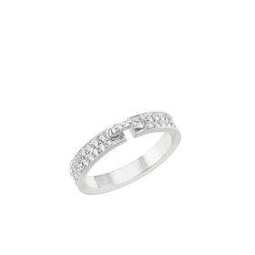 【包税】Chaumet/尚美 经典LIENS ?VIDENCE系列 18k金白金誓?缘满钻戒指081760