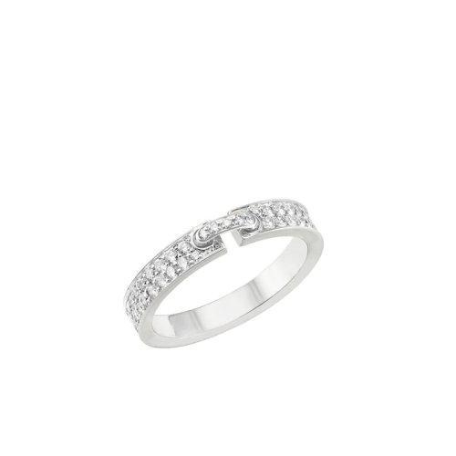【包税】Chaumet/尚美 经典LIENS ?VIDENCE系列 18k金白金誓?缘满钻戒指081760 商品图0
