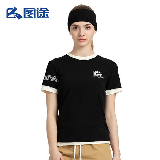 Senselead森力/女式短袖棉T恤 SSAJH82020 商品图0