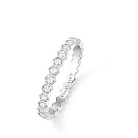 【包税】Chaumet/尚美 经典BEE MY LOVE系列 18k金白金爱?巢满钻戒指 081891