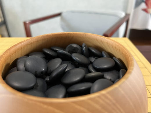 28号实用印蛤碁石配实木原色枣木罐 商品图3