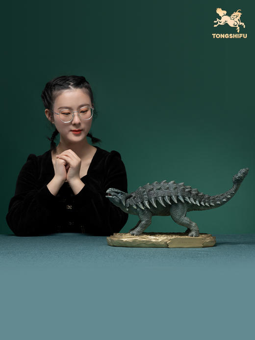 铜师傅 全铜摆件《侏罗纪世界》之甲龙 铜工艺品饰品礼品摆件 商品图4