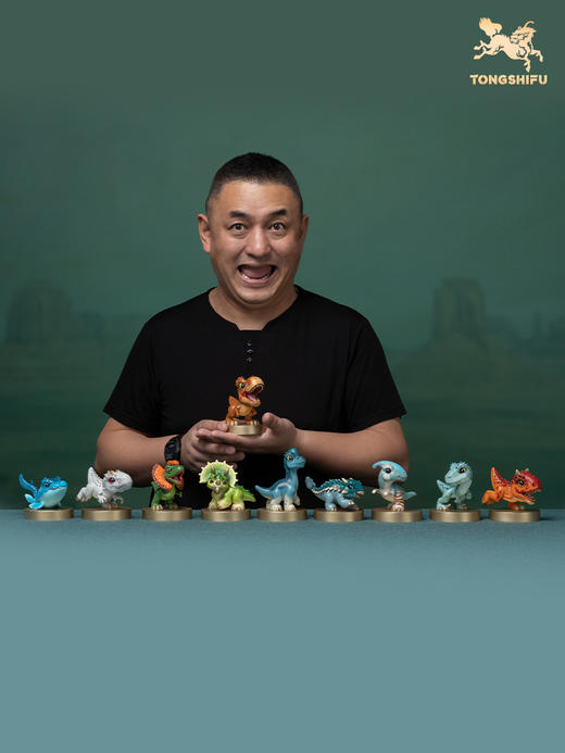 铜师傅 全铜摆件《侏罗纪世界》之Q版 正版手办 家居饰品桌面摆件 商品图4