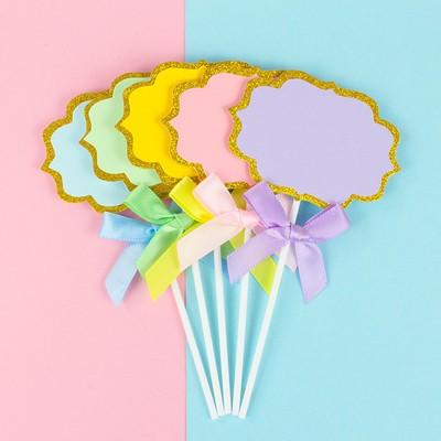 可写字空白插牌 装饰插件 空白插牌可写字插牌插排 5支装 商品图1