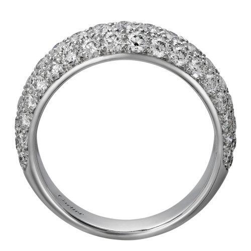 【包税】CARTIER/卡地亚 ETINCELLE系列 18K金白金镶嵌55颗明亮式切割钻石 结婚求婚订婚戒指B4216800 商品图2