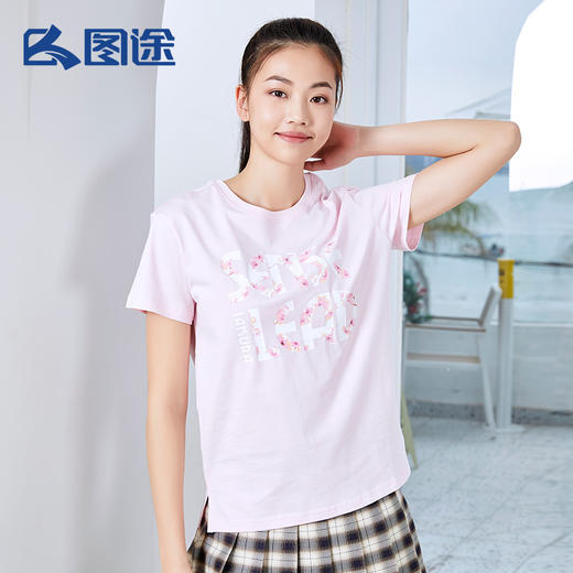 Senselead森力/女式短袖棉T恤 SSAJI82112 商品图0