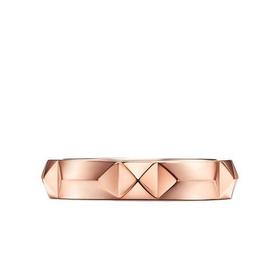 【包税】Tiffany & Co./蒂芙尼 21新款True系列 18K金玫瑰金斜边设计4mm宽简约戒指婚戒GRP11961