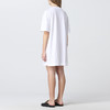 MOSCHINO 莫斯奇诺 女士棉质字母徽标印花圆领短袖T恤裙 白色 0463 0441 6001 商品缩略图1
