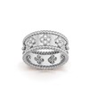 【包税】Van Cleef & Arpels/梵克雅宝 21新款Perlée trèfles系列 小号款18K金白金三叶草图案镶嵌28颗钻石戒指指环VCARO9ND00 商品缩略图1