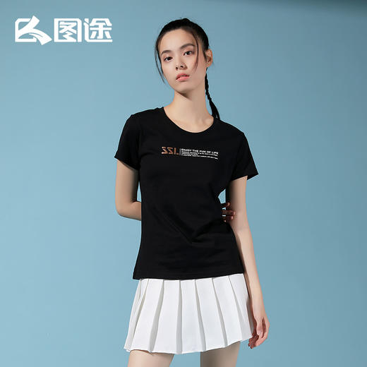 Senselead森力/女式短袖棉T恤 SSAJI82163 商品图0