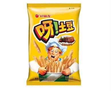 好丽友呀！土豆*里脊牛排味/番茄酱味70g 商品图1