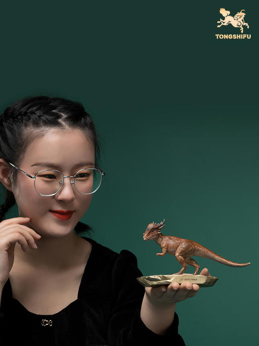 铜师傅 全铜摆件《侏罗纪世界》之副栉龙 铜工艺品饰品礼品摆件 商品图4