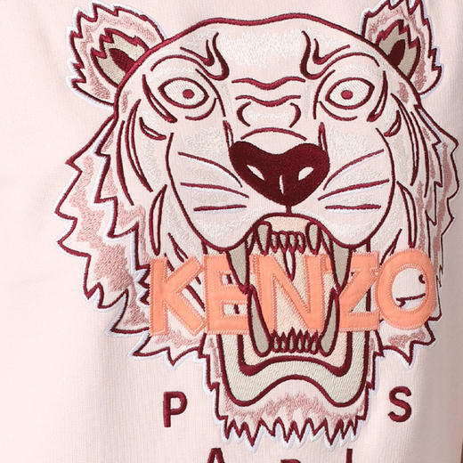 【二】KENZO 高田贤三 女士棉质经典大虎头长袖卫衣 粉色 FC52 SW824 4XL 34 商品图2