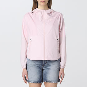 KENZO 高田贤三 女士小虎头徽标抽象图案印花连帽外套 粉色 FC52 BL131 9NU 33