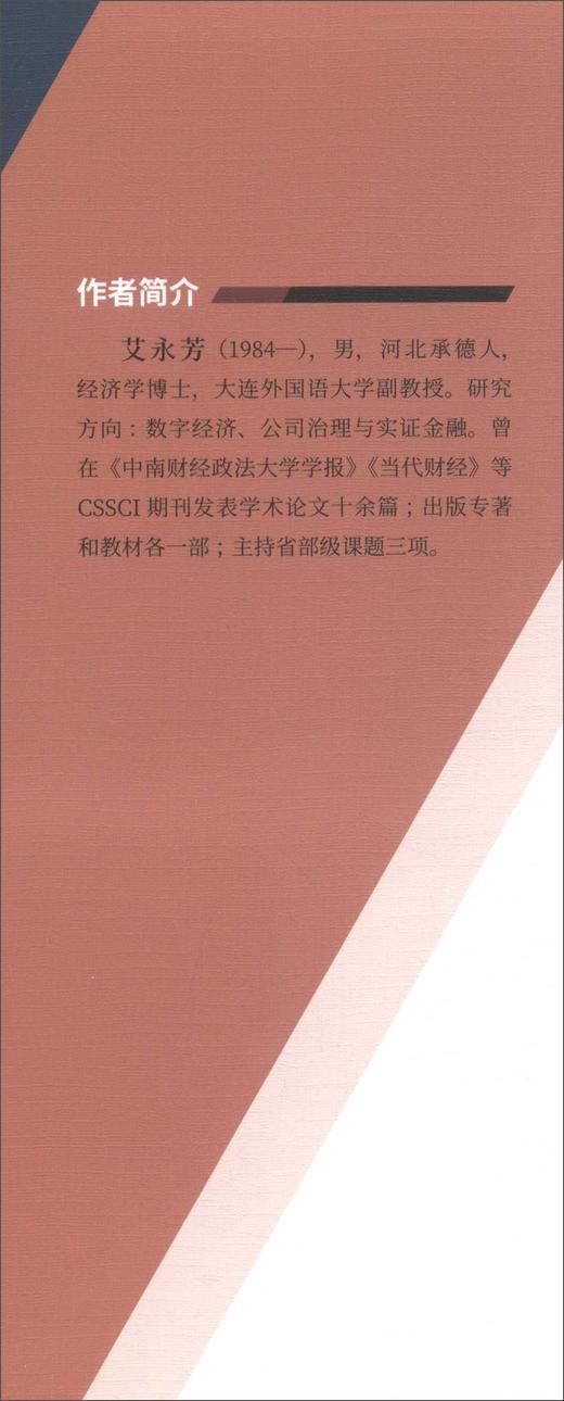 负债结构与数字金融对企业经营结果影响的研究 商品图1