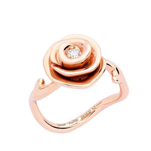 【包税】DIOR/迪奥 22春夏新款ROSE COUTURE系列 大号18k金玫瑰金镶嵌钻石戒指JRCO95006_0000 商品图3