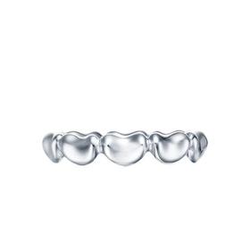 【包税】Tiffany & Co./蒂芙尼 21春夏新款Bean系列 925纯银豌豆链接戒指指环GRP11572