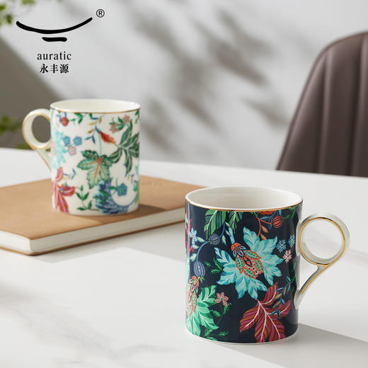 【彼达思】幸福满园茶杯（350ml）蓝 商品图2