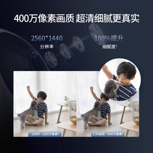 【超值】360 家用监控摄像头智能摄像机 2.5K云台版400万网络wifi高清微光全彩双向通话360度旋转 云台7P超清版 商品图3