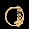 【包税】Louis Vuitton/路易威登 22春夏新款MY BLOOMING STRASS系列 金色金属镂刻徽标镶嵌人造钻石吊饰戒指M00589 商品缩略图1