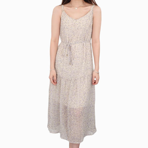 oldcolour21夏高腰显瘦连衣裙别致时尚清新碎花长裙N24104458 商品图4