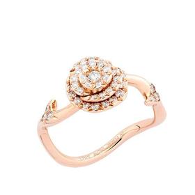 【包税】DIOR/迪奥 22春夏新款ROSE COUTURE系列 小号18k金玫瑰金镶嵌钻石戒指JRCO95009_0000