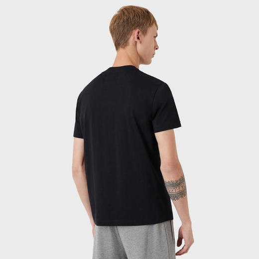 【二】EMPORIO ARMANI 阿玛尼 男士棉质徽标印花圆领短袖T恤 深蓝色 8N1TN5 1JPZZ 0975 商品图2