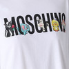 MOSCHINO 莫斯奇诺 女士棉质字母徽标印花圆领短袖T恤裙 白色 0463 0441 6001 商品缩略图2