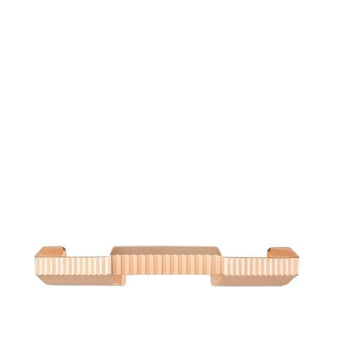 【包税】GUCCI/古驰 2021春夏新款 Link to Love系列 18k金玫瑰金Gucci铭文条纹戒指662097J85005702 商品图3