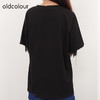 oldcolour夏宽松百搭休闲慵懒纯色上衣中长款圆领T恤N24021404 商品缩略图3