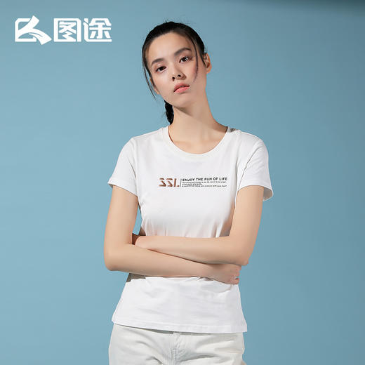 Senselead森力/女式短袖棉T恤 SSAJI82163 商品图6