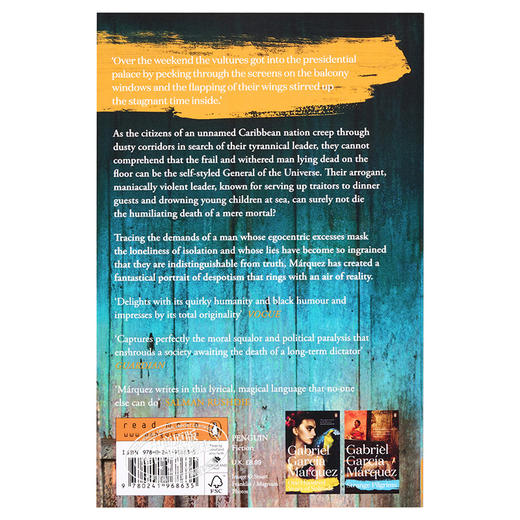 【中商原版】族长的秋天 英文原版 The Autumn of the Patriarch Gabriel Garcia Marquez 商品图1