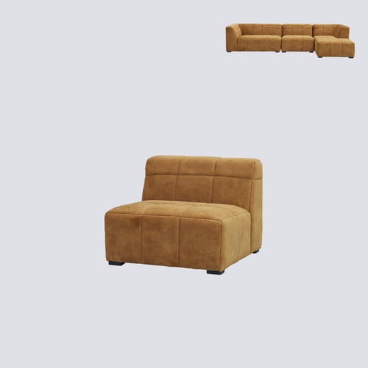 NS家居nsfurniture软包布艺转角沙发NSSF-5407系列 WG10-13 商品图2